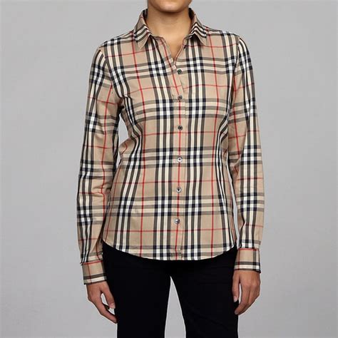 womens burberry shirt sale|Meer.